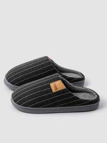 Pantuflas suaves y cómodas de felpa para otoño/invierno, zapatos de interior con suela de TPR antideslizante, pantuflas de dedo cerrado para hombres y mujeres, pantuflas suaves y cálidas, zapatos de casa de estilo sencillo