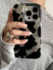 Ốp điện thoại họa tiết đồi mồi đen và nâu cổ điển, tương thích với iPhone 16 Pro Max, Apple 15, 14, 12 Pro, 13 Pro Max, vỏ bảo vệ mềm mại, chống sốc, quà tặng Giáng sinh. - Nhiều màu - Xem 3