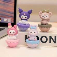 1个Kulomi KT猫咪可爱保温杯，放松身心，稳定情绪，减压神器，办公桌面小摆件 - 彩色 - 查看 4