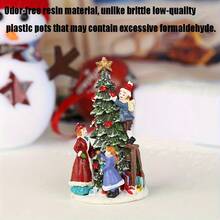 1. 圣诞主题装饰品，一家三口爬梯子装饰圣诞树雕像，适合圣诞家居餐桌派对装饰，精美圣诞礼物，圣诞装饰品，家居圣诞礼物，圣诞装饰 - 彩色 - 查看 3