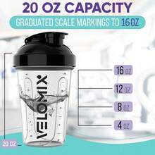2 Pack 20oz Shaker Bottles With Stainless Steel Balls, Leakproof Odor Resistant For Protein Shakes, Gym & Travel, Durable For Daily Use, Easy To Clean, Perfect For Fitness Enthusiasts, Halloween Gift For Athletes, Essential Workout Accessories - 20盎司+28盎司 - 查看 5