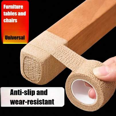Protetores para pernas de móveis, meias universais antiderrapantes para pernas de mesa, bandagem elástica autoadesiva. Textura antiderrapante melhora a aderência ao piso, amortecimento elástico reduz eficazmente o ruído, tamanho universal para diversas mesas e cadeiras.