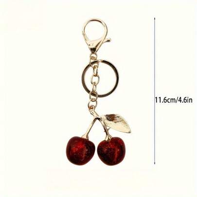 1 Women's Red Cherry Gold Keychain With Glossy Cherry Pendant And Gold Stem - Elegant Keyring Accessory For Purse, Bag Charm, Birthday Gift - Luxury Cherry Shaped Hook (Pink/Gold), Women's Keychain, Cute Keychain, Backpack Keychain, Women's Keychain, Women's Keychain, Mini Bag Accessory, Handbag Charm, Cute Keychain, Bag Charm, Keychain Aesthetic, Aesthetic Keychain, Keychain, Women's Keychain, Car Keychain, Cute Keychain, Purse Keychain, Women's Keychain, Women's Handbag Charm, Backpack Keychain, Girls' Must-Have