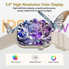 W&O 2026 Popular 2.01-Inch Touchscreen Smartwatc, Suitable For Both Men And Women, Featuring High-Definition Call Quality, Step And Calorie Tracking, Music And Message Reminders, 100+ Fitness And Sports Functions, Compatible With Android And Phone. - 灰色 - 查看 2