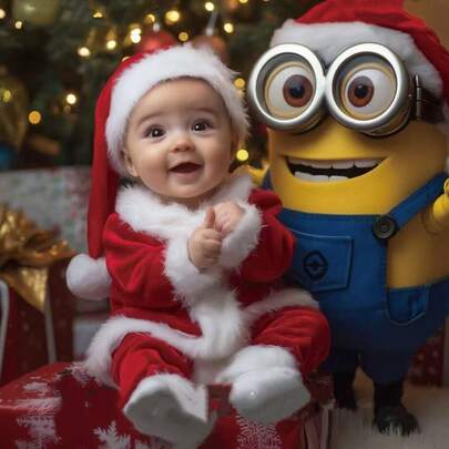 新生儿摄影道具、婴儿拍照服装、婴儿圣诞服装、婴儿成长纪念品