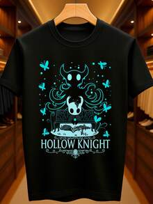 Hollow Knight Shadow Rest Bench T-Shirt Basic Unisex 100% Premium Cotton – Men's And Women's | Casual, Streetwear, Plus Size, New Release With Immediate Shipping In Various Colors - 黑色 - 查看 1