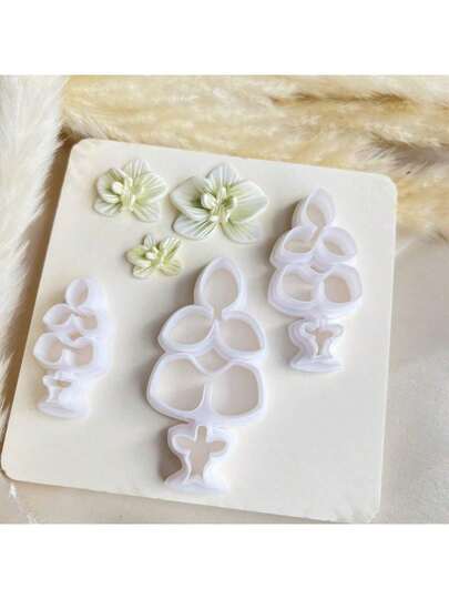 Floral Polymer Clay Cutters Soft Clay Cutting Dies Set For DIY Jewelry - High Precision, Handmade Gift Crafting Tools For Hair Clips, Pendants, Earrings & Brooches