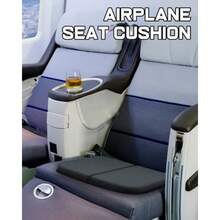 Gel Seat Cushion Portable Travel Cushion For Long Sitting Thick And Foldable 14.5" X 10.5" Large Size Chair Seat Cushion For Office Chair Car Wheelchair Relief Sciatica Coccyx Pain - 灰色 - 查看 4