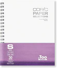 Wire-Bound - Cuaderno de bocetos S, 5 x pulgadas, papel de enlace premium (157 g/²), 30 hojas, color blanco - Blanco - Ver 13