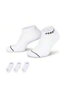 Jordan 3 双男/女款 U J ED CUSH POLY NS 短袜，折扣装 DX9656-100 - 白色 - 查看 9