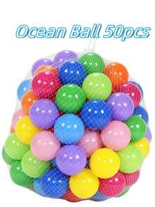 100 piezas/paquete Juguete de bolas de colores grandes y gruesas del océano, y regalo - Multicolor - Ver 10