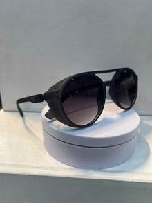LL Otica Sunglasses Retro Driving Sunglasses Cross-Border Round Frame - Grey - View 3