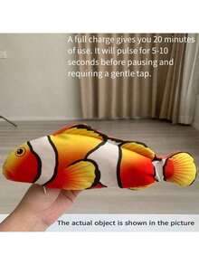Electric Cat Toy Fish Pet Cat Toys Simulation Fish Swing Kitten Dance Fish Toy Funny Cats Chewing Playing Supplies USB Charging - Multicolor - View 4