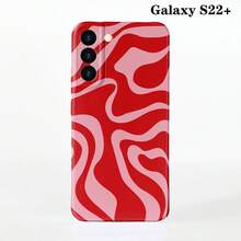 1pc Minimalist Asymmetrical Patchwork Pattern Glossy Hard Shell Phone Case, Suitable For IPhone 11/12/13/14/15/16 Pro Max