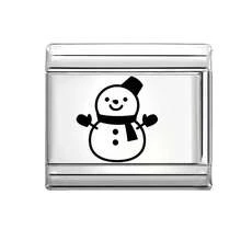 1 Stück individuell gestaltbares DIY italienisches modulares Armband, mit Weihnachtselementen, geeignet für Weihnachten, Neujahr, Halloween, Valentinstag, Weihnachtsstil, charmantes Design, Edelstahl Schmuck, Weihnachts- & Halloween-Essentiell, lokal, praktisch & modisch, Weihnachtsdekoration, Party-Outfit-Anleitung, Weihnachtsgeschenkzubehör, Weihnachtshaus-Atmosphäre, Halloween-Accessoires, geeignet als Partygeschenke für Freunde/Familie/Paare, Retro-Botanik-Stil, elegantes schwarzes Design, stabiler Herbstfarbton