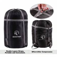 Sleeping Bag Stuff Sack,Black M Compression Sack, Great For Backpacking And Camping - Black-m-40201 - View 5