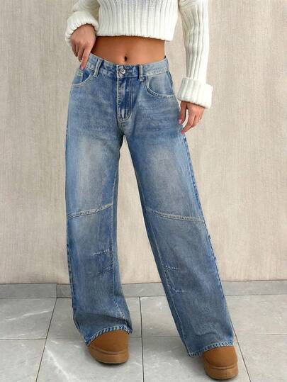 Fashionable Casual All-Match Straight Leg Pants, PopularEuropean And American Style For Spring &Autumn, 2025