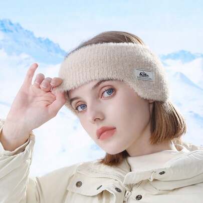 Nuevos orejeras de otoño e invierno, cálidas y cómodas, con imitación de piel de visón, protección contra el viento, diadema para el cabello para mujeres