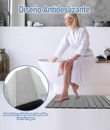 Gugxiom Tapete de baño de Piedra, Tapete De Piedra para El Baño, Tapete Baño Piedra, Súper Absorbente de Humedad, Secado rápido, Natural, fácil de Limpiar - 1 - Ver 2