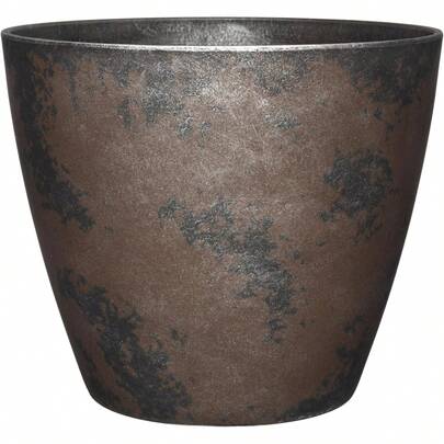 Modern Indoor & Outdoor 8" Earth Decorative Flower Pots With Pottery Quality Finish - UV-Resistant Porch Planters For Flowers & Herbs