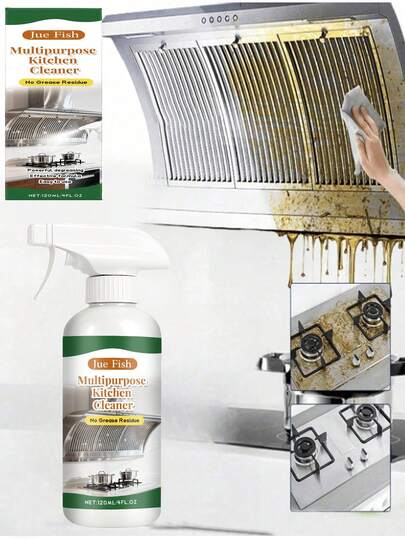 Chất tẩy rửa ống khói nhà bếp, chất tẩy dầu mỡ mạnh, thích hợp cho nhà bếp gia đình, nhà hàng và vết dầu mỡ trong nhà và vết bẩn cứng đầu