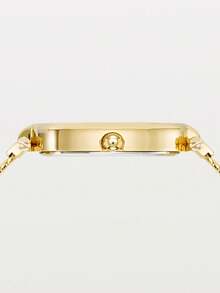 Anne Klein Đồng hồ nữ dạng vòng tay đính pha lê, đồng hồ đeo tay thạch anh vàng sang trọng với mặt số khảm ngọc trai, đồng hồ dây lưới thanh lịch dành cho phái nữ. - Vàng - Xem 3