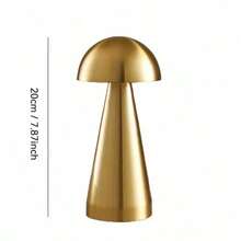 مصباح فطر بتصميم LED حديث قابل للشحن بلمسة، ثلاثي الألوان، مع بطارية ليثيوم بوليمر قابلة للشحن، مناسب لغرفة المعيشة والنوم والمطبخ والبار، مثالي لأجواء عيد الميلاد وعيد الهالوين - مصباح مكتبي قابل لإعادة الشحن - مشاهدة 3