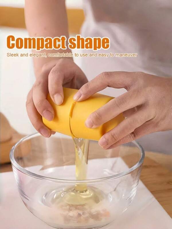 Separador de ovos de fácil limpeza - Separador de manteiga de descascamento rápido, essencial para assar na cozinha, quebra-ovos, batedor de ovos, separador de gemas, utensílio doméstico para assar na cozinha, presente de Natal
