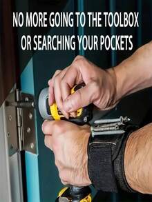 2-częściowa magnetyczna opaska na nadgarstek do śrub, 9 silnych magnesów, 3 rzędy nylonowej magnetycznej opaski na nadgarstek, magnetyczny uchwyt na narzędzia do wkręcania śrub, wiertła, czerwony, 3 rzędy, 5 rzędów, magnetyczna opaska na nadgarstek, zestaw narzędzi, akcesoria dla elektryków, magnetyczny chwytak do absorbowania śrub, magnetyczna opaska na nadgarstek (kolor, styl losowy)