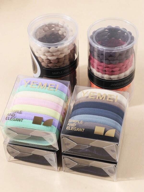 1 Jar Woven High Elasticity Hair Ties, Thick Hair Bands For Ponytail, Hair Accessories ,Ponytail Holders ,Hair Elastics ,Hair Rubber Bands ,Scrunchies ,Hair Rope