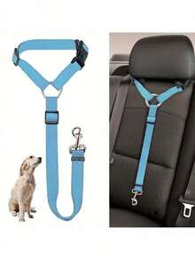 Pet Car Seat Belt, Car Products Dog Seat Belt, Pet Belt, Dog Cat Seat Belt, Front Headrest Restraint, Dog Walking Rope, Traction Rope, Adjustable Nylon Fabric, Dog Restraint Vehicle Seat Belt, Dog Car Accessories Dog Car Seat Car Seat Covers Dog Car Seat Cover Pet Car Seat - Nhiều màu - Xem 12