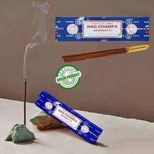 Satya Sai Baba Nag Champa Incense Sticks, 15-Gram/40-Gram/100-Gram(Pack Of 1)
