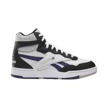 Reebok White Bb 4000 II Mid Unisex Tennis Shoes - Black and White - View 1