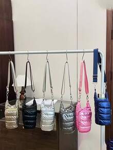 Túi đựng bình nước cách nhiệt dạng đeo chéo, bảo vệ bình nước, có khóa kéo đôi, chống trầy xước, chống sốc, chống rò rỉ, cách nhiệt, phù hợp với bình nước và mỹ phẩm. - Nhiều màu - Xem 2