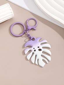 مستلزمات جديدة ساخنة البيع، سلسلة مفاتيح ورقة ombre مطلية بالسبائك اليدوية DIY، سلسلة مفاتيح سيارة ورقة سلحفاة ذات لون تدرجي ماكرون، هدية إبداعية للحبيب والصديق والصديقة والعطلات والهاتف المحمول وملحقات السيارة وسلسلة مفاتيح أكياس عيد الميلاد وهدايا المعلم والأخت