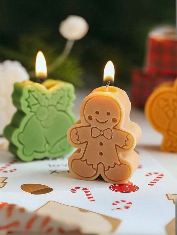 Geometric Heart Shaped Scented Candle, Suitable For Valentine's Day, Home Decor, Party, Dinner Table, Gifts, Dinner, Events/Parties, Relaxation/Meditation, Ambient Lighting,Room Decor,Gifts