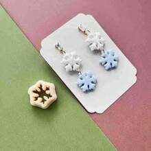 Christmas Soft Pottery Polymer Clay Cutter Mould Bowknot Garland Embossing Cutting Mold DIY Earring Pendant Jewelry Making Tool