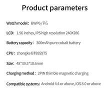 SIEMORL 新款智能手表，300毫安时大容量电池，多种运动模式，天气预报，智能语音通话，月经提醒，计时，音乐播放，时尚多功能女士手表 - 黑色 - 查看 10