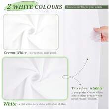 8 Panels 28" X 20ft Dusty Rose Wedding Arch Draping Chiffon Fabric For Ceremony, Arbor Drapery, Reception Decor, Party Sheer Backdrop Curtains, 2025 - 白色 - 查看 4