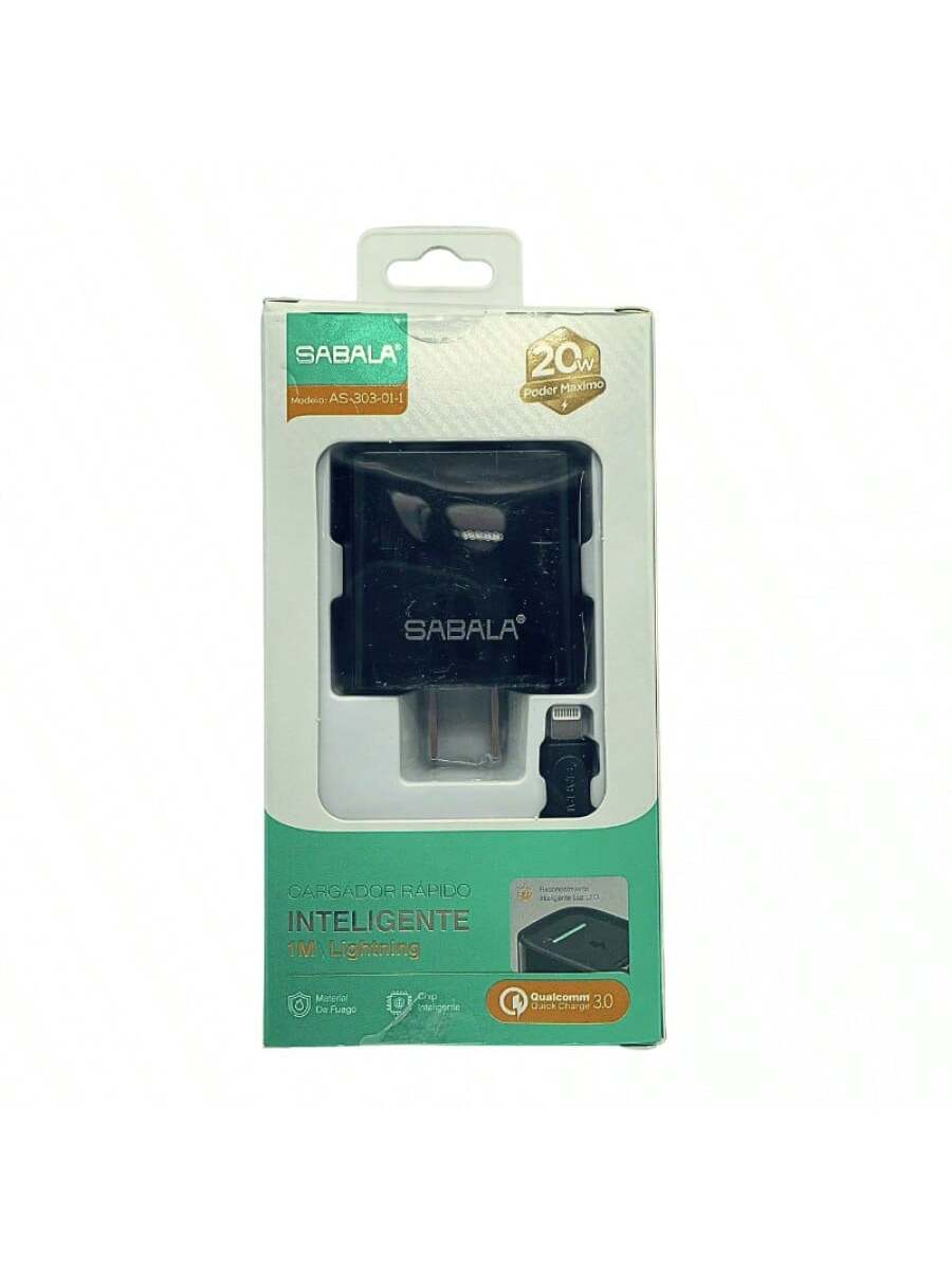 CARGADOR SABALA CABLE IP, 20W