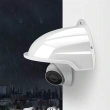 Security Camera Sun Rain Shade Cover Shield CCTV Home Dome Cam Protection Cover - Black - View 6