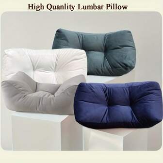 1PC Gorgeous Lumbar Pillow, Student Back Cushion, Office Relaxation Seat Cushion, Perfect Gift For Mother's Day, Father's Day, And Valentine's Day, Ideal Choice For Colleagues And Classmates, Suitable For Office, School, And Living Room Sofa Office Chair Seat Cushion, Memory Foam Cushion For Tailbone Pain, Sciatica Relief Pillow, Posture Correction
