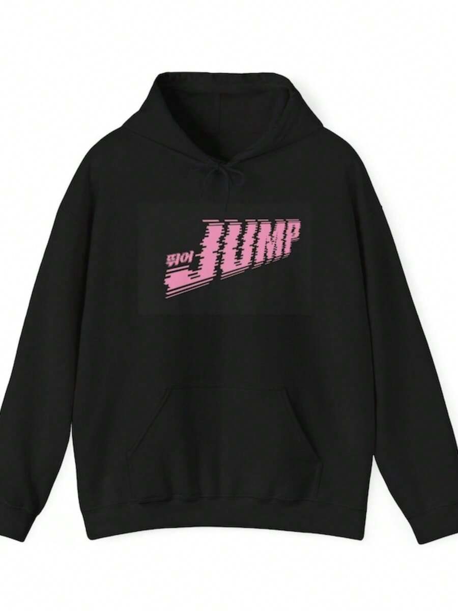 Black Pink Deadline Merch Jump - Hoodie, Sweatshirt, Jumper, Pullover, Casual Wear, Music Fan Appare - 黑色 - 查看 1