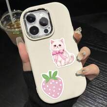 50pcs Pink Cartoon Graffiti Aesthetics Sticker Laptop Bicycle Guitar Skateboard Sticker DIY Graffiti Waterproof Stickers - Apricot - View 10