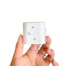 Flower/Coffee/Cherry Pattern Data Cable Protector Sleeve Compatible With Apple 18-20W Charger, Anti-Scratch And Anti-Breakage Protective Case - Multicolor - View 4