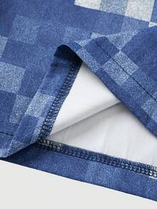 Fashionable Casual Street Style Plaid Loose Fit Men's Pants With Pockets