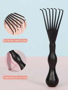 Comb Cleaner Air Bag Massage Comb Cleaning Brush Home Air Cushion Massage Comb Cleaning Claw Cleaning Tool Comb Brush Untangle Hair Brush Cleaning Tool Hair Brush Cleaner Rake Comb Cleaning Brushes Mini Hair Brush Cleaner Tool For Removing Hair Dust Home And Salon Use, Back To School Supplies Back To School - Multicolor - View 5