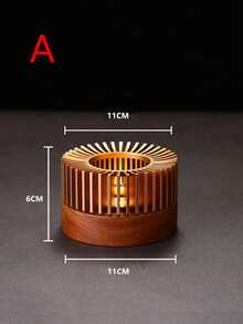 蜡烛茶壶加热器茶加热器加热底座便携式茶壶加热底座茶具烛台咖啡厅牛奶厨房配件返校 - 彩色 - 查看 13