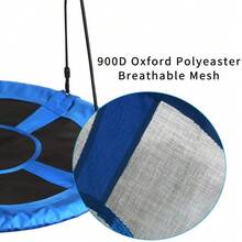 100cm Giant Nest Web Rope Hanging Tree Kids Swing Seat Round Backyard Playground - Red - View 3