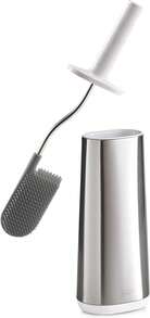 Joseph Joseph Toilet Brush With Slim Holder Flexible Anti-Drip, Grey/White - 不銹鋼 - 查看 12